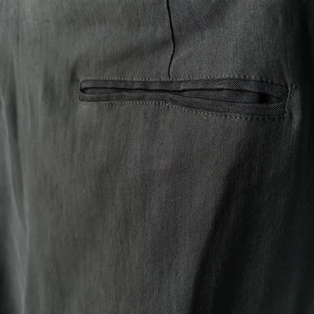 Sigrid Olsen black linen blend trousers Size 14